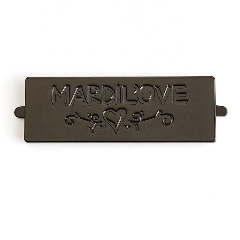 Rectangle Engraved Logo Metal Plate with Screws Fixation, Custom Metal Logo Labels for Handbags