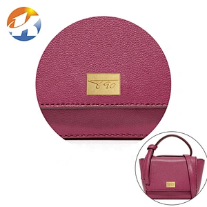 Custom Gold Embossed Logo Metal Label, Handbag Hardware Design Metal Nameplate