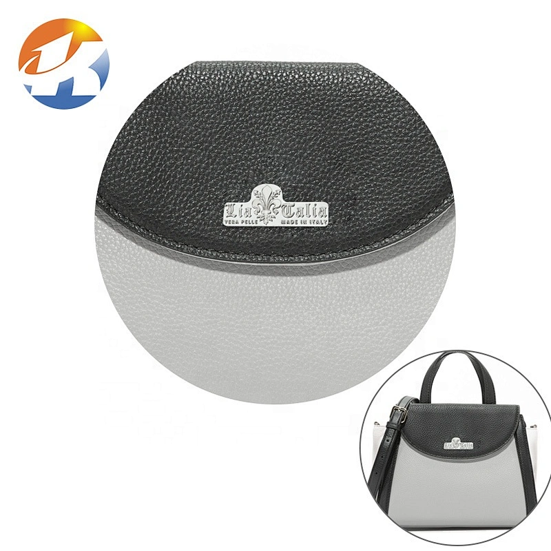 Zinc Alloy Die-Casting Engraved Logo Metal Nameplate, Custom Handbag Metal Plate Label for Bags