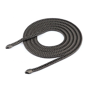 Foxtail Style Brass Gunmetal Metal Chain For Bag