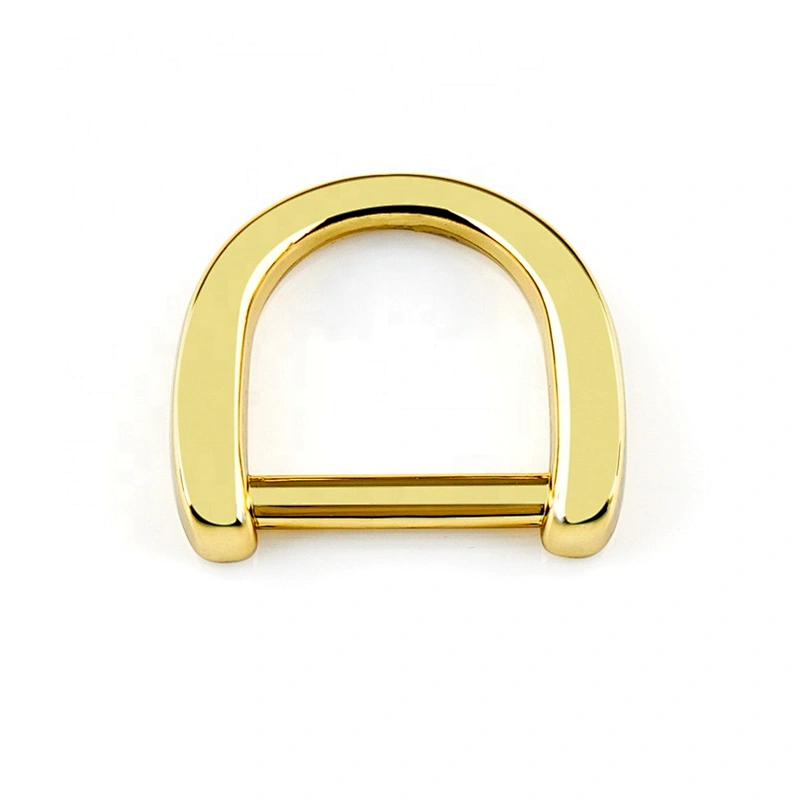 Factory Direct Wholesale Zinc Alloy D Shape Metal Ring, Custom 5mm Small Metal D Ring for Strap Handbags