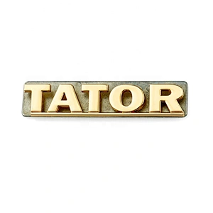 Gold Plated Metal Bag Accessories Name Plate Label Logo, Custom Metal Letters Logos For Handbags