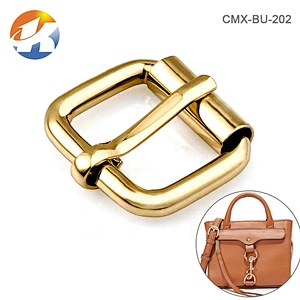 Wholesale Bag Parts Accessories Fancy Gold Metal Pin Buckle, Custom Gold Metal Buckle with Pin for Belt
