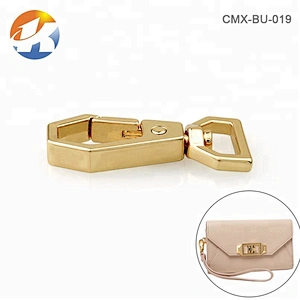 High End Handbag Zinc Alloy Gold Spring Snap Hook