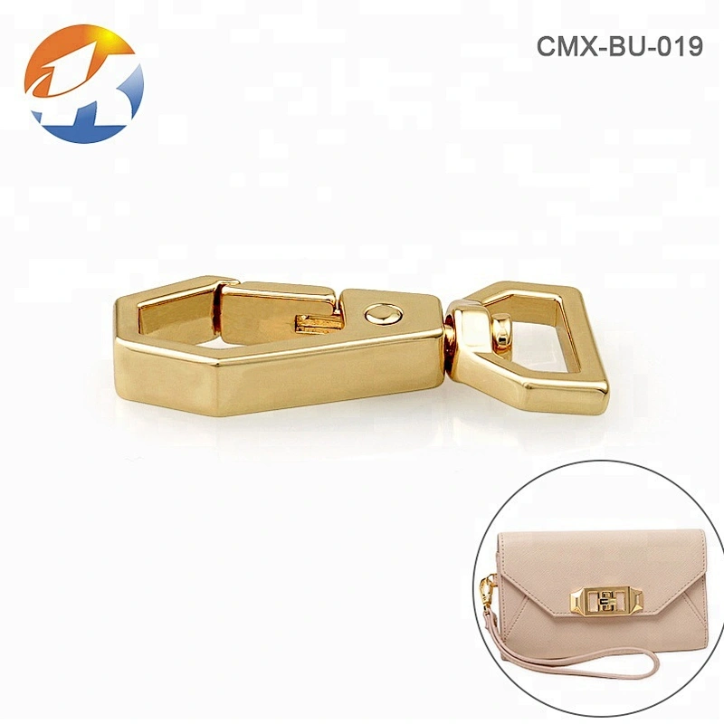 High End Handbag Zinc Alloy Gold Spring Snap Hook