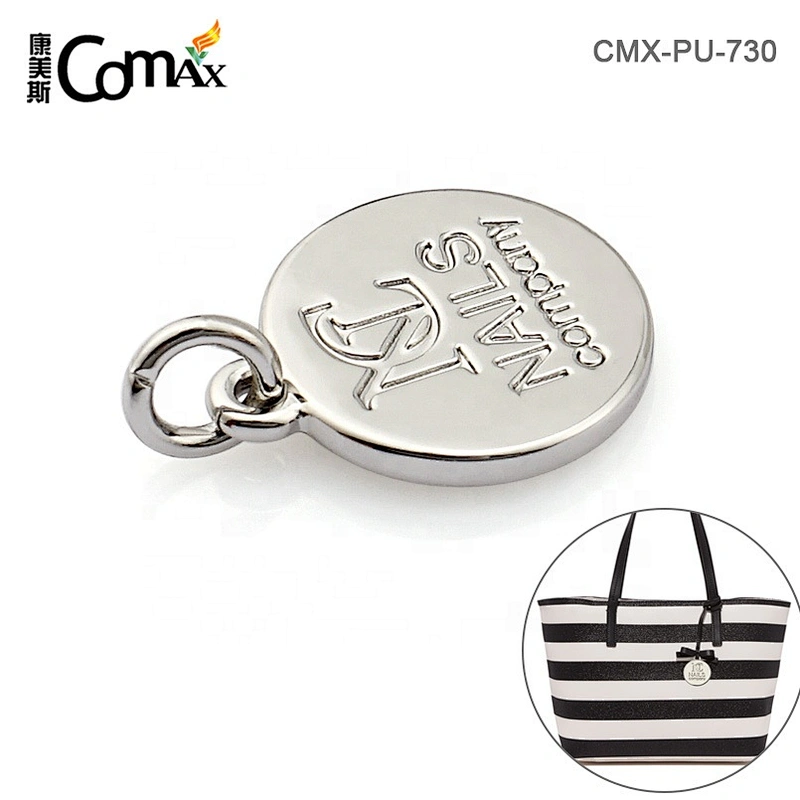 Professional Manufacturer Engraving Round Metal Custom Clothing Logos Tag