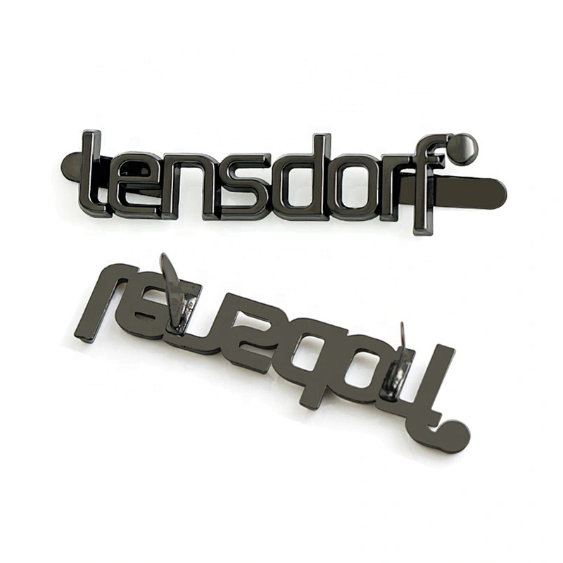 Professional Custom Metal Logo Plate, Handbag Hardware Metal Letters Logo for Bags