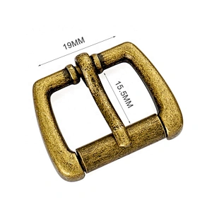 Wholesale Bag Part Accessories Vintage 19mm Metal Roller Pin Buckle for Backpack and Bags