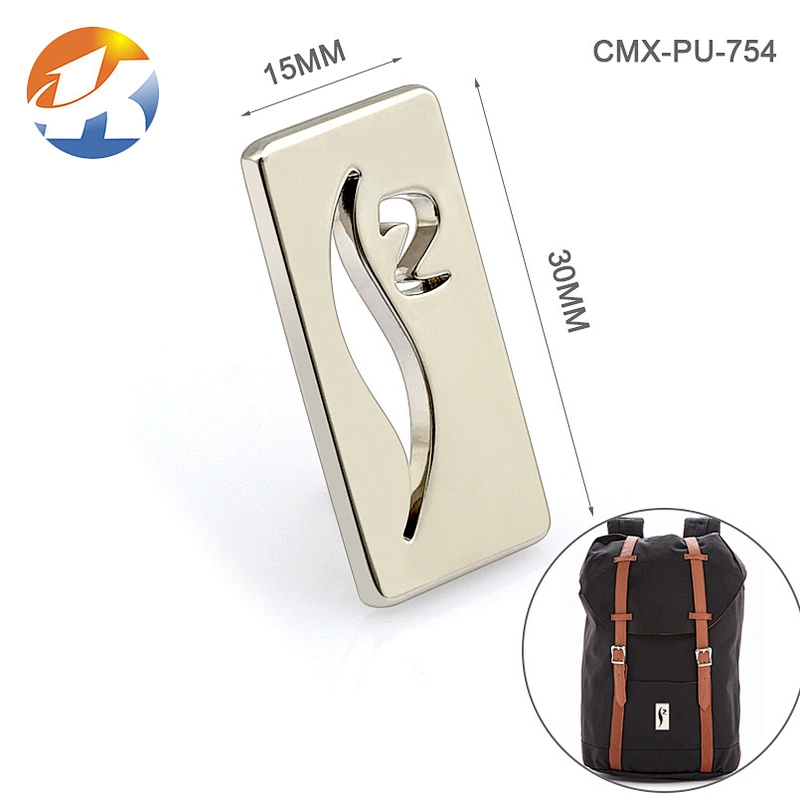 Custom Gunmetal Matt Metal Bag Tags