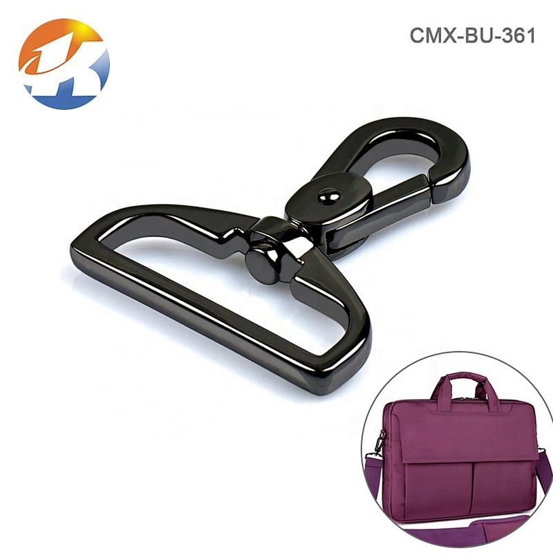 Bag Strap Zinc Alloy Metal Snap Hook, Wholesale Gunmetal Metal Spring Snap Hook for Bags
