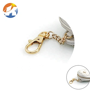 Bag Hardware Light Gold Metal Dog Snap Hook for Purse Hanger, 11mm Metal Clip Swivel Snap Hook Key Ring