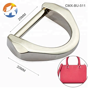 Wholesale Nickel Plated Small Metal D-ring Buckle for Purse, CHeap Bag Hardware Metal D Ring for Handbag