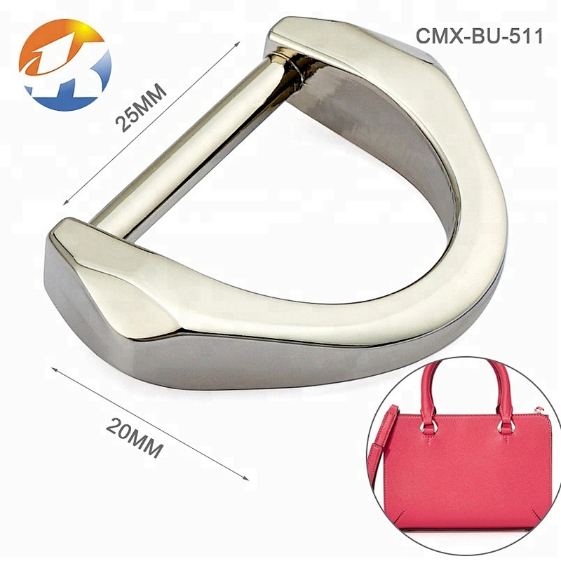 Wholesale Nickel Plated Small Metal D-ring Buckle for Purse, CHeap Bag Hardware Metal D Ring for Handbag
