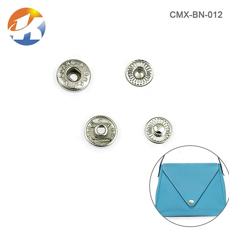 2019 Hot Sell High Quality Stock Metal Botton, Bag Accessories Design Nickel Snap Buttons For Clothing