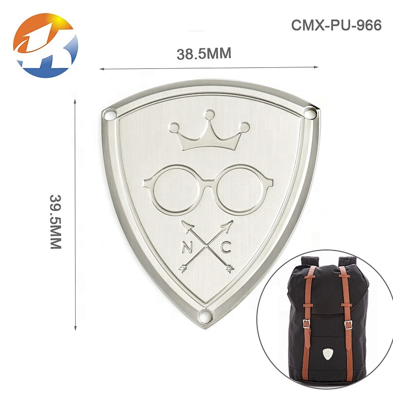 Professional Custom Engraved Bag Logo Metal Plate Handbag Brand Logo Metal Label