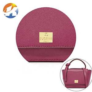 Fashion Custom Engraved Logo Metal Labels and Tags for Handbags, Gold Plated Metal Name Plates for Bags