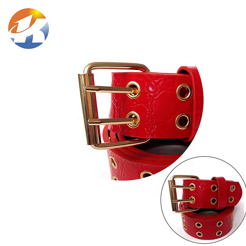 Fashion Style Custom Double Pin Brushed Gold Adjustable Metal Belt Buckle, Iron Pin Collar Metal Buckle for Belts