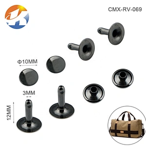 Manufacturer Cheap 10mm Metal Round Garment Rivets For Bag Shoes