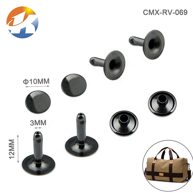 Manufacturer Cheap 10mm Metal Round Garment Rivets For Bag Shoes
