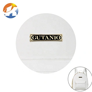 Manufacturer Custom Metal Embossed Logo Label Metal Brand Logo Label Tags Handbags