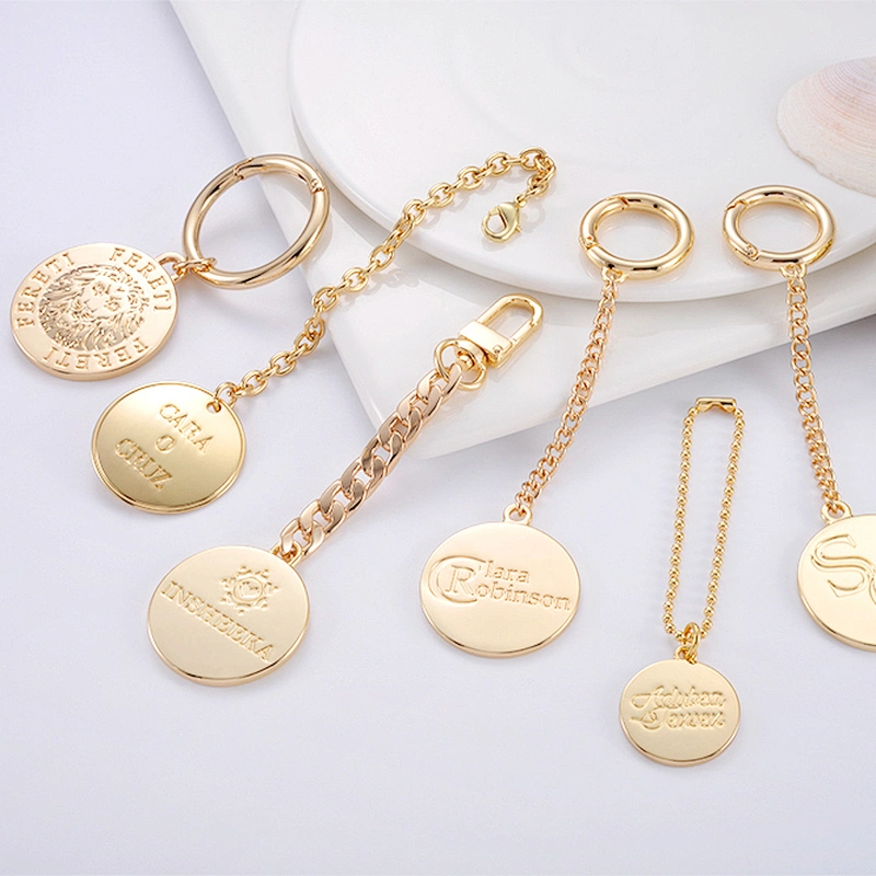 Fashion Design Bag Metal Accessory Hardware Tag Metal Logo Label, Custom Metal Logo Plate Hang Tag for Handbags