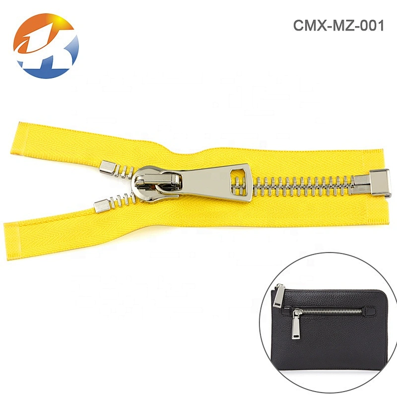 Manufacture Wholesale Nylon Tape Metal Teeth Zipper Roll, Gold Metal Zipper for Garment
