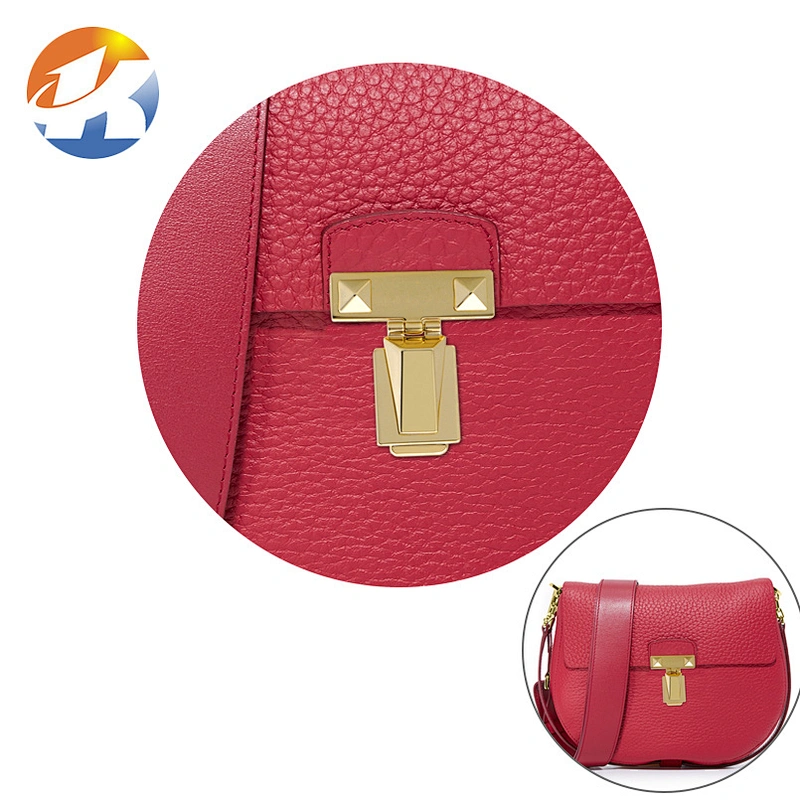 Eco-friendly Zinc Alloy Gold Metal Bag Accessories Lock