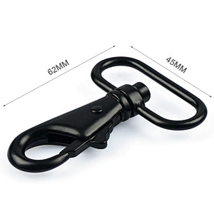 High End Quality Metal Black Snap Hook For Handbags, Wholesale Cheap Price Alloy Metal Swivel Snap Hook for Backpack