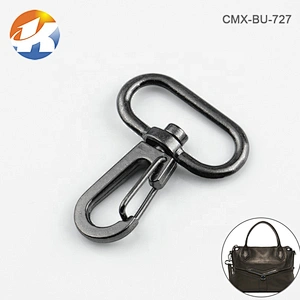 Wholesale 1 Inch Alloy Metal Swivel Snap Hook Buckle For Bag Strap, Black Nickel Plated Metal Hook for Backpack