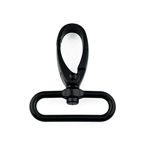 Manufacturer Direct Wholesale 1.5 Inch Black Swivel Bag Strap Metal Snap Hook