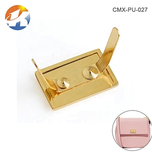 Factory Direct Custom Engraved Logo Metal Label Tags, Handbag Hardware Gold Metal Logo Plate with Claws