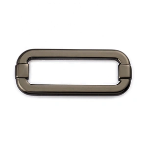 Zinc Alloy Matt Gunmetal  1.5 Inch Metal Backpack Buckle for Straps