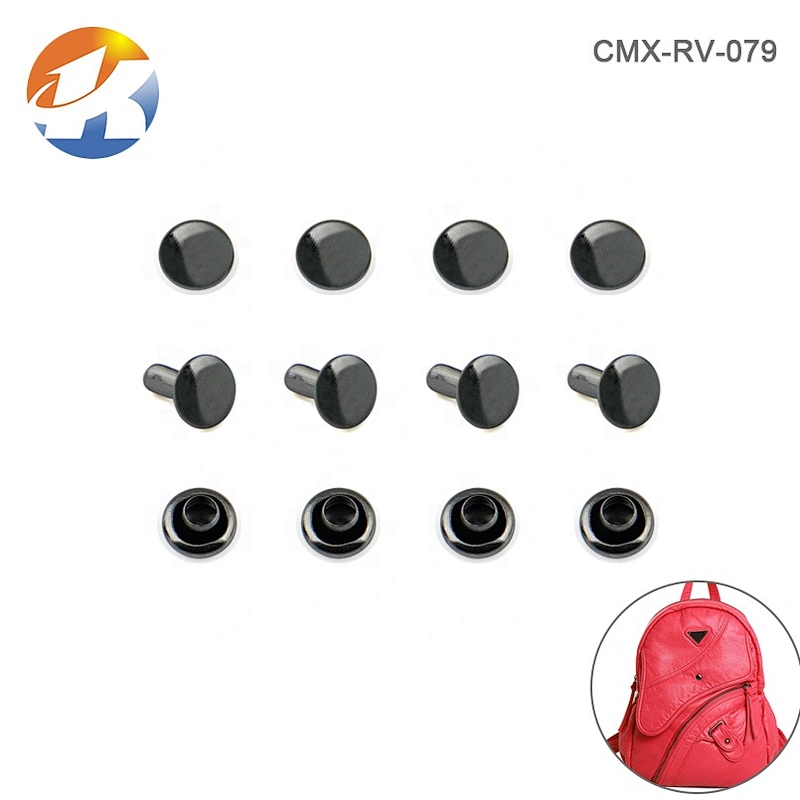 Dongguan Factory Direct Supply Bag Accessories Round Head Metal Iron Rivet For Shoe Clothing