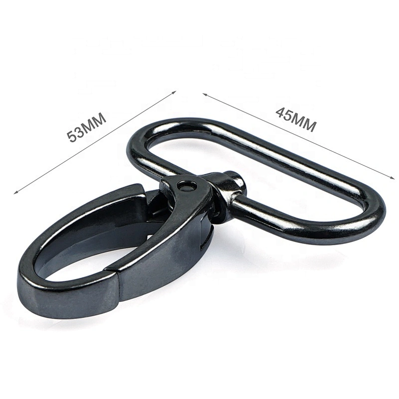Bag Accessories Gunmetal Metal Swivel Snap Hook, Wholesale Factory Price Alloy Spring Snap Hook for Strap