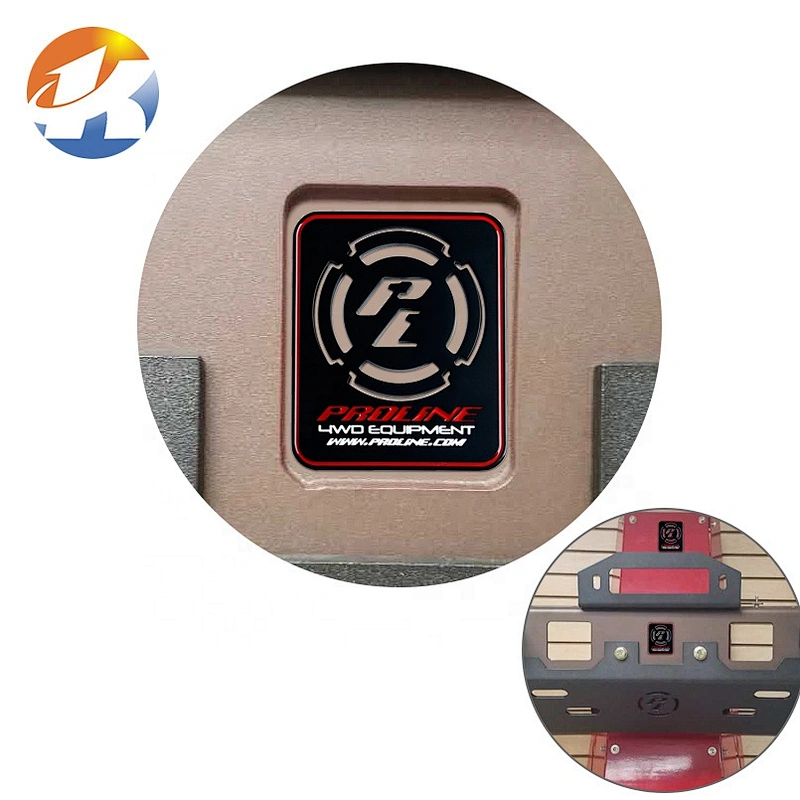 Customized Black Color Self Adhesive Metal Logo Tags for Machine, Zinc Alloy Engraved Logo Metal Name Plate