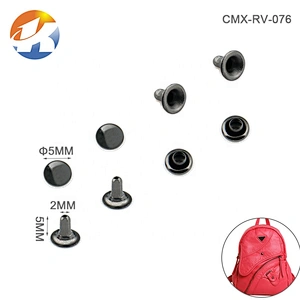 Bag Accessories Small Iron Material Metal Single Cap Round Rivet For Shoe Clothing