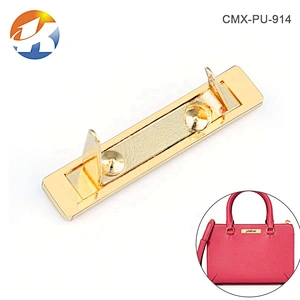 Kangsheng Factory Professional Custom Engraved Metal Label for Handbag, Bag Accessories Gold Metal Name Plate Logo