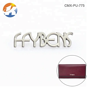 Fashion Bag Accessories Metal Logo Letters, Purse Hardware Letters Metal Logo, Custom Bag Logo Metal Letters Plate for Handbags