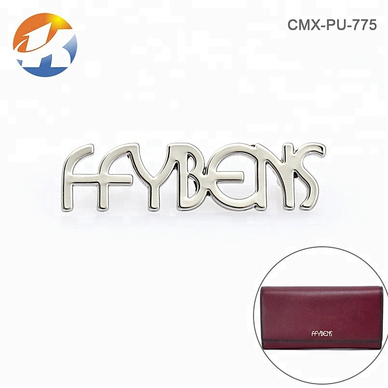 Fashion Bag Accessories Metal Logo Letters, Purse Hardware Letters Metal Logo, Custom Bag Logo Metal Letters Plate for Handbags