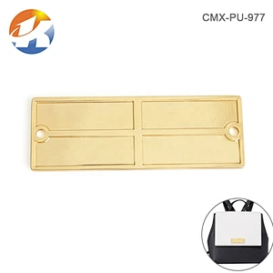 Factory Direct Customised Engraved Logo Metal Label, Bag Hardware Gold Sewing Metal Name Plate