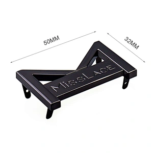 Handbag Accessories M Letter Gunmetal Metal Logo Brand