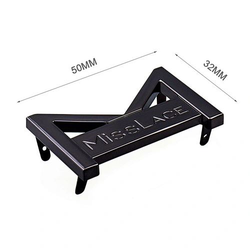 Handbag Accessories M Letter Gunmetal Metal Logo Brand