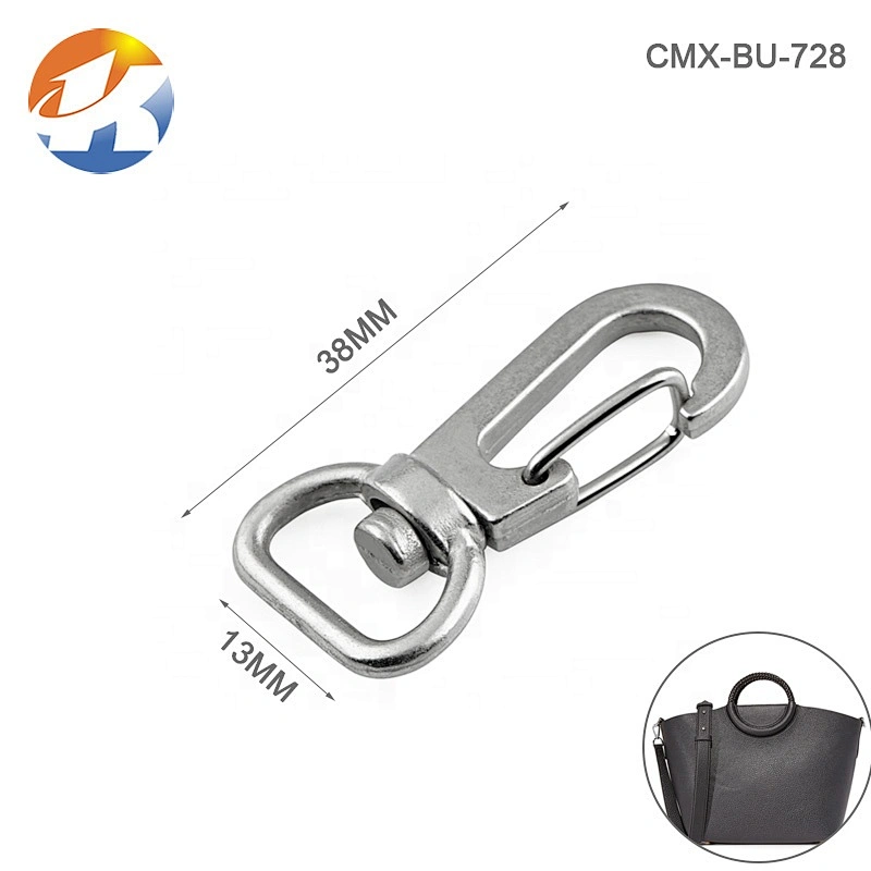 Wholesale Handbag Hardware 13mm Metal Clasp Snap Hook Buckle, Zinc Alloy Metal Hook for Wallet and Bags