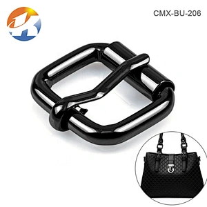 Wholesale Custom Gunmetal Metal Roller Pin Buckle for Belt and  Bag