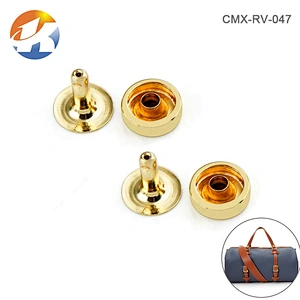 Wholesale Handbag Hardware Eco-Friendly Gold Bags Metal Bucket Rivets And Nails