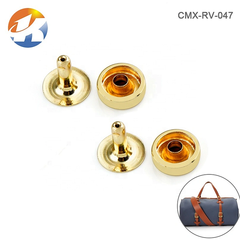 Wholesale Handbag Hardware Eco-Friendly Gold Bags Metal Bucket Rivets And Nails