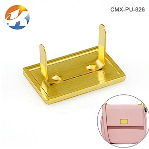 Handbag Hardware Gold Plated Engraved Metal Brand Logo for Bags, Zinc Alloy Custom Handmade Metal Label Plate for Handbag