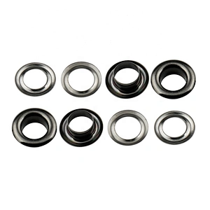 High Quality Garment Hardware Iron Eyelet, Black Nickle Metal  Grommet For Bag Hat