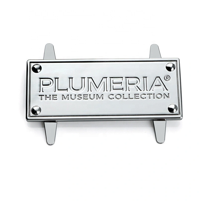 Custom Handbag Metal Brand Logo Label, Accessories Engraved Logo Design Metal Brand Tag Nameplate For Bags