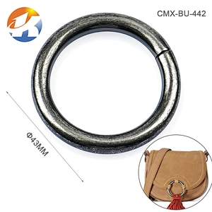 Bag Accessories Bronze Iron Metal O Ring, Wholesale Antique Brass 32mm Round Metal Ring for Backpack
